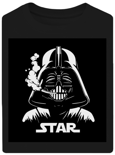 Darth Star unisex túlméretezett póló Black