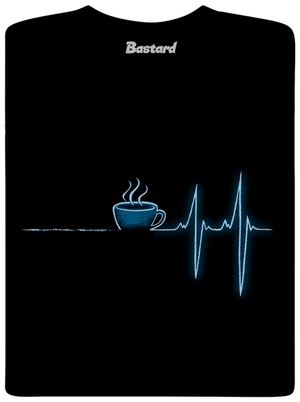 Coffee help férfi hosszú ujjú póló Black