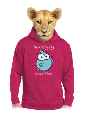 Nem vagy egy cseppet hülye? gyerek kenguruzsebes pulóver Hot Pink