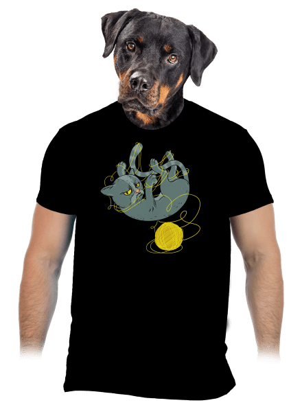 Morcos kandúr férfi póló Black