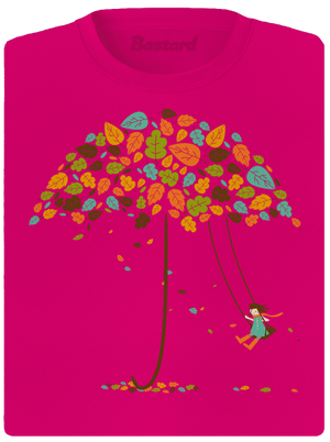 Ősz női sportpóló Neon Pink