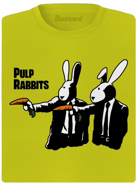 Pulp Rabbits női sportpóló Neon Yellow