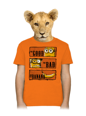 A Jó, a Rossz és a Banán gyerek póló Orange