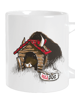 Bulldog nagy bögre White