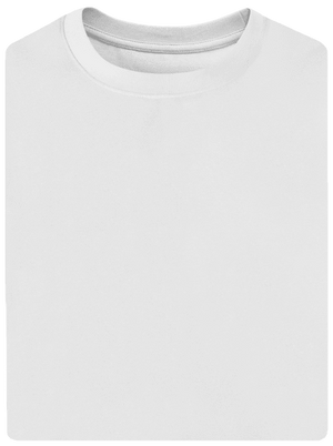 Nyomtatás nélkül unisex túlméretezett póló White