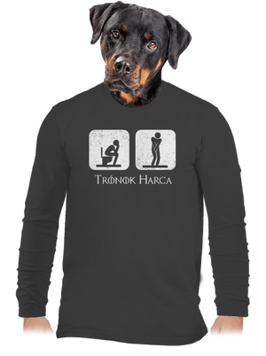 Trónok Harca férfi hosszú ujjú póló Dark Grey