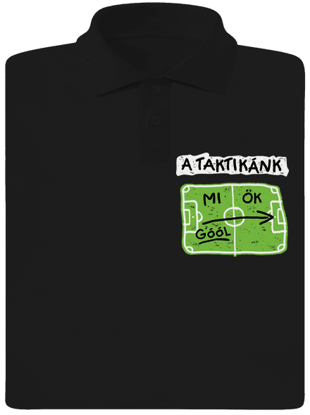 A futballtaktikánk férfi pólóingek Black