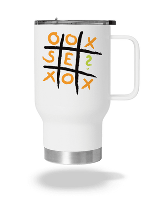 Piškvorky termosz bögre White