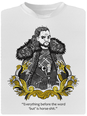 Jon Snow gyerek sport póló White