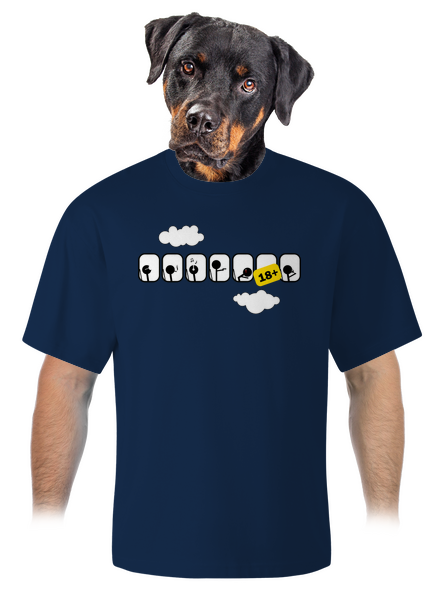 Repülőgép unisex túlméretezett póló Midnight Blue