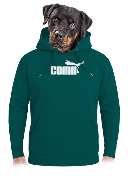 Coma unisex prémium pulóver Emerald Green