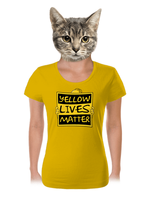 Yellow lives matter női póló Yellow