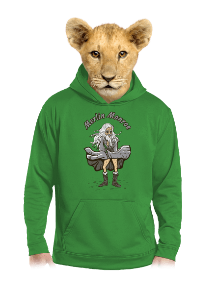 Merlin Monroe	 gyerek kenguruzsebes pulóver Kelly Green AWD