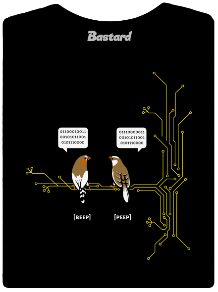 Beep and Peep prémium női póló Black