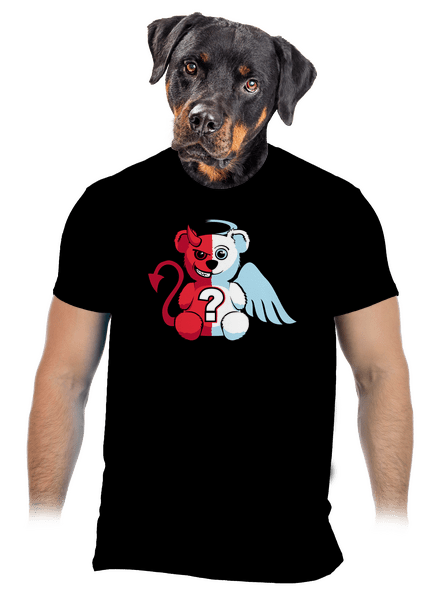 Angyal vagy ördög férfi póló Black