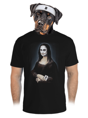 Mona Joker Lisa férfi sportpóló Black