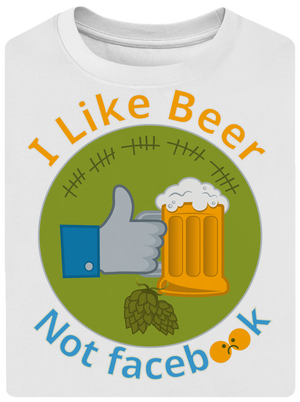 I like beer unisex túlméretezett póló White