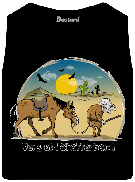 Very Old Shatterhand férfi trikó Black