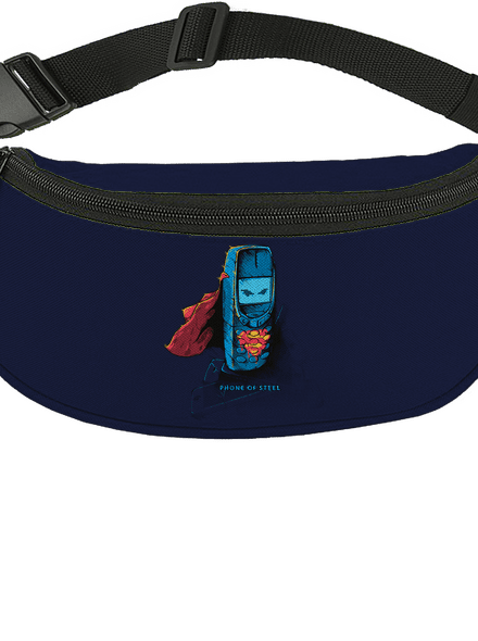 Mobiltelefon acélból övtáska French Navy