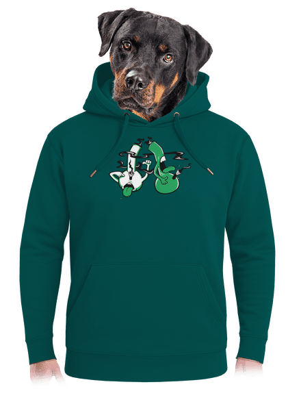 Bongo köhögés unisex prémium pulóver Emerald Green