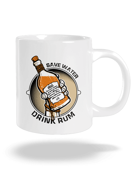 Save water nagy bögre White