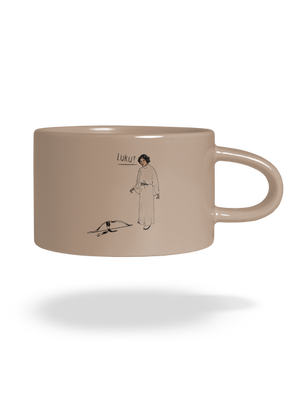 Luke és Leia macaron bögre Brown Macaron