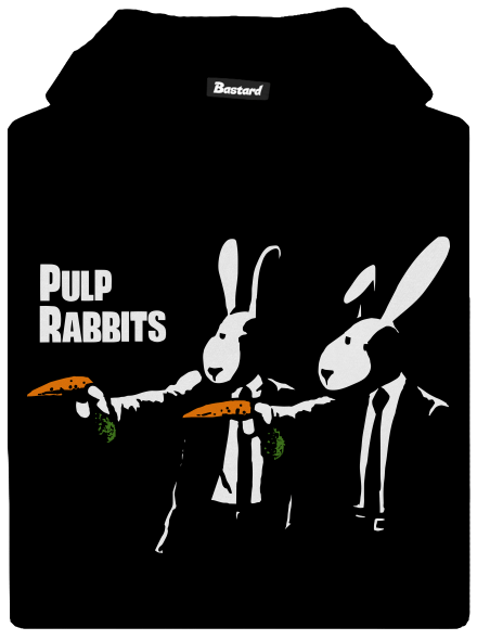 Pulp Rabbits gyerek kenguruzsebes pulóver Black
