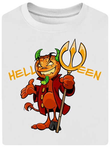 Helloween unisex túlméretezett póló White