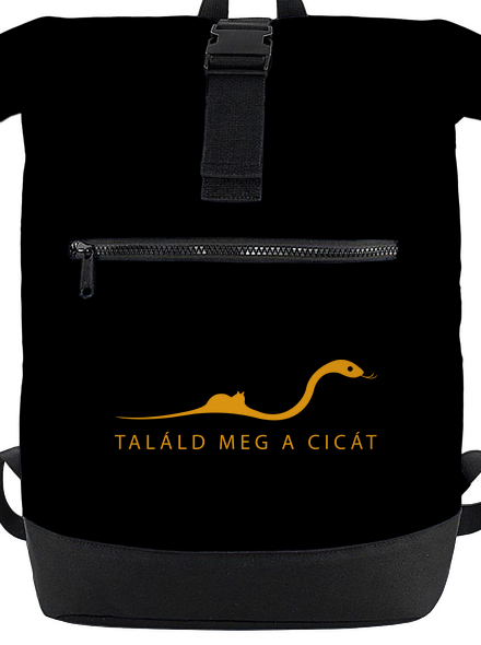 Találd meg a cicát hátizsák Black