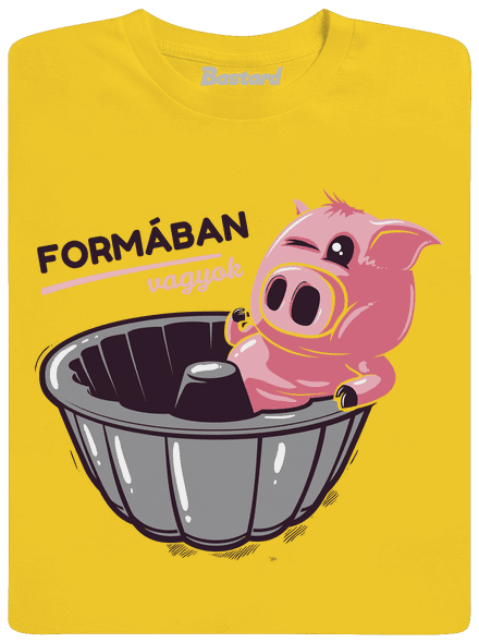 Formában férfi póló Gold