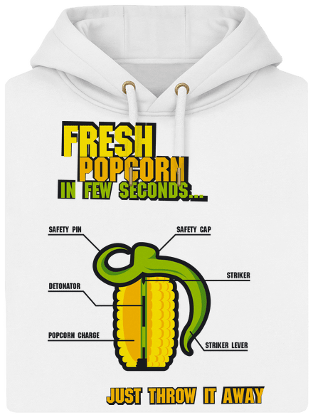 Popcorn grenade unisex prémium pulóver Snowwhite