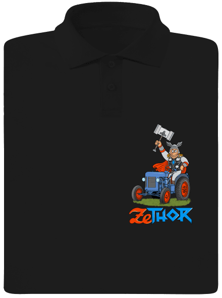 ZeThor férfi pólóingek Black