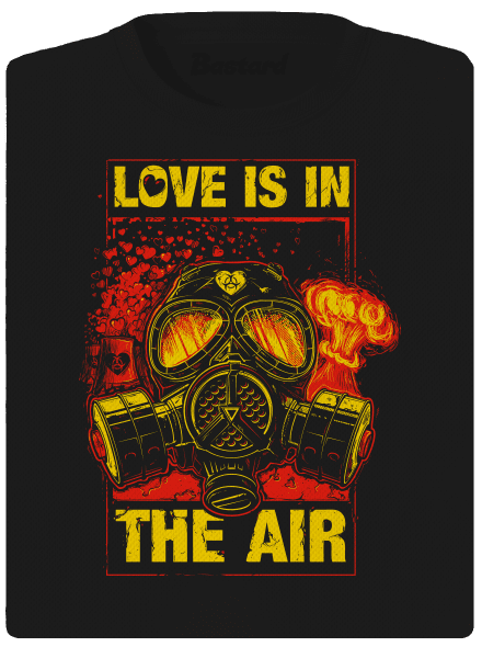 Love is in the air női sportpóló Black