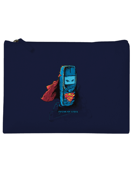 Mobiltelefon acélból kis táska French Navy