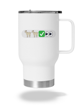 Emoji termosz bögre White