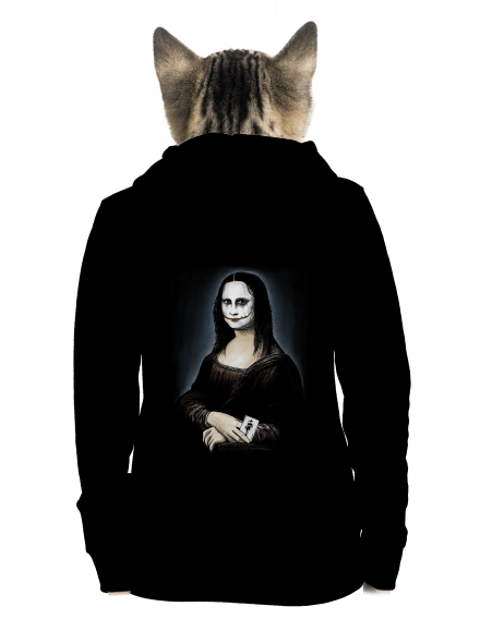 Mona Joker Lisa cipzáras női pulóver Black