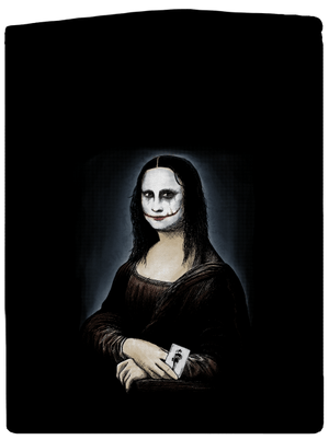 Mona Joker Lisa cipzáras férfi pulóver Black