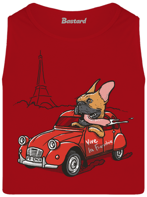 Francia buldog férfi trikó Red