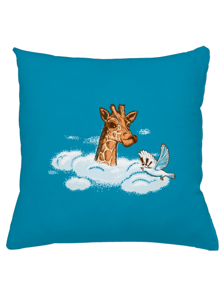 Zsiráf a felhőkben párna Blue Turquoise
