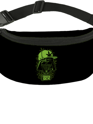 Green side övtáska Black