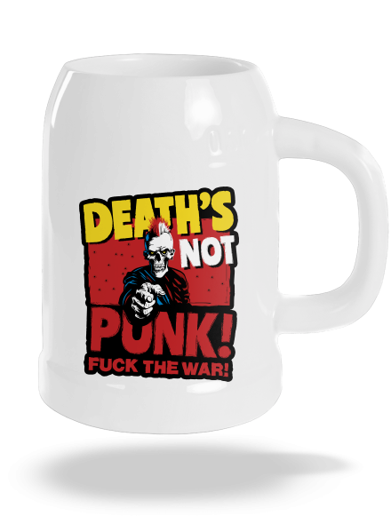 Death's not punk söröskorsó White
