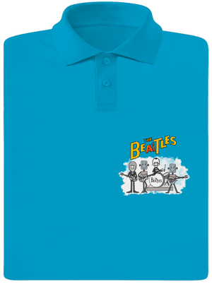AI Beatles férfi pólóingek Blue Atol
