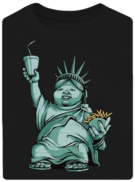 Amerikai bálvány unisex túlméretezett póló Black