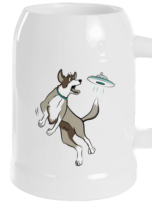 Repülő csészealj söröskorsó White