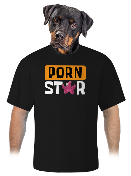 Porn star unisex túlméretezett póló Black