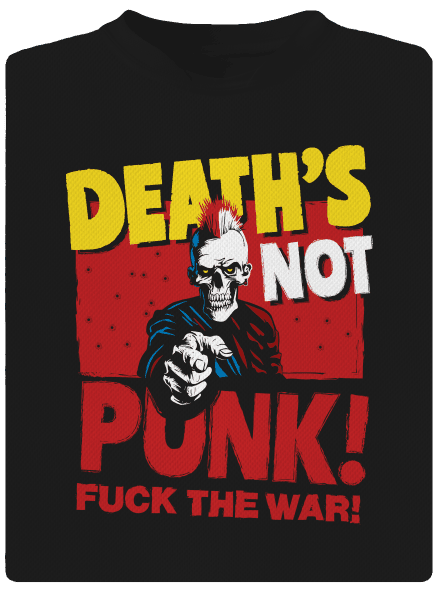 Death's not punk gyerek sport póló Black