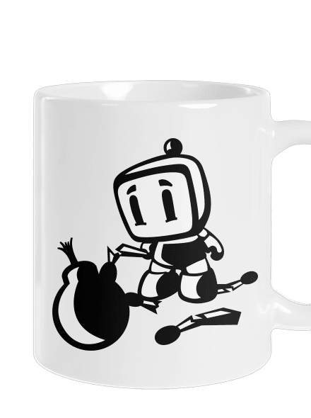 Bomberman hagyományos bögre White