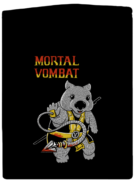 Mortal Vombat cipzáras női pulóver Black