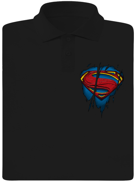 Superman Inside férfi pólóingek Black
