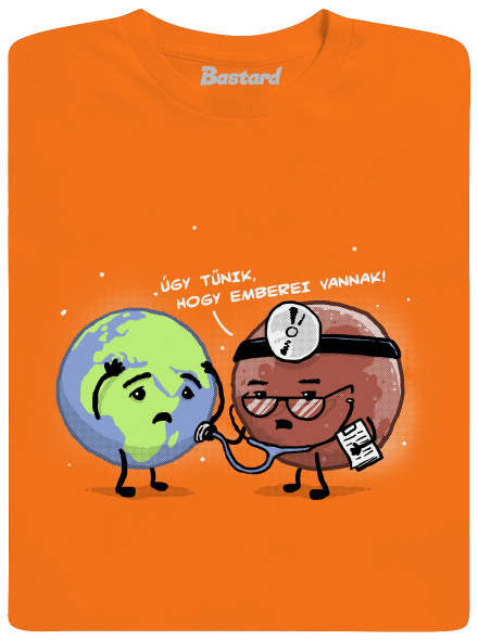 Diagnózis férfi póló Orange